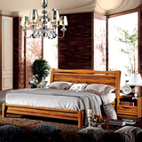 丰和盛家 实木中式床1.5 1.8现代简约床气动高箱储物床卧室双人床