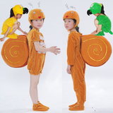 六一儿童动物演出服装鹦鹉蜗牛幼儿卡通动物小蜗牛表演服舞蹈服装