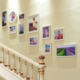 现代家居企业装饰画简约走廊壁画玄关楼梯有框挂画组合欧式风景画