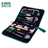 世达SATA 五金工具包家庭家用手动19件组工具箱维修组合套装04110