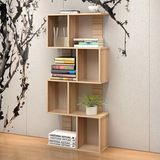 美式乡村组合实木书架置物架落地多层格架收纳展示架简易创意书柜