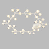 北欧艺术LED花朵吸顶灯圆形长形可变客厅卧室书房展厅工作室灯饰