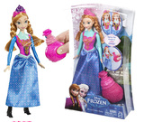 包邮美泰迪士尼公主芭比娃娃玩具冰雪奇缘之变色艾莎安娜BDK32