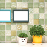 韩国大格子多色浴室进口墙贴马赛克卫生间瓷砖防水墙纸厨房防油贴