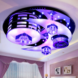 LED吸顶灯圆形遥控客厅水晶灯大气现代简约卧室温馨餐厅套餐灯具
