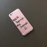 GD权志龙鸡涌iPhone6s plus同款手机壳bigbang苹果5s透明保护套潮