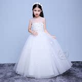 女童婚纱礼服公主裙韩版儿童花童长裙中大童钢琴演出主持人演出服