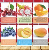 水果简介功效营养介绍水果店大挂画大图水果超市海报定制图片贴纸