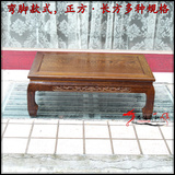 红木飘窗桌非洲鸡翅木实板炕几实木雕花炕桌矮桌仿古榻榻米茶几