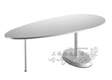 烤漆书桌椭圆形电脑桌创意异形书桌电脑桌个性老板桌办公桌定制