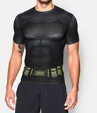 新款UA安德玛紧身衣短袖男运动跑步训练健身服男蝙蝠侠超人惩罚者