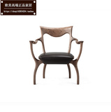 北美黑胡桃木餐椅 现代中式全实木书椅北欧宜家化妆椅可尺寸定制
