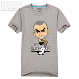 新款2015夏末促销篮球夏装男Q版漫画托尼 帕克马刺短袖t恤训练