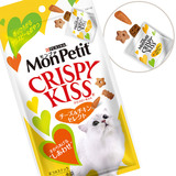 日本代购  MonPetit猫之吻香脆洁牙饼干 猫零食鸡肉芝士味30g