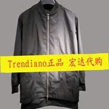 trendiano正品2016秋装棒球上衣纯色中长款夹克外套男3HC2041170