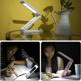 可充电调光折叠式 LED护眼小台灯 学生学习卧室节能工作书桌阅读