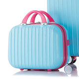 时尚14寸迷你手提女化妆箱带镜子短途旅行包防水轻便小行李箱