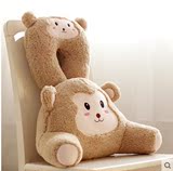 创意可爱卡通猴子汽车护腰靠垫办公室沙发靠垫抱枕护腰汽车内饰