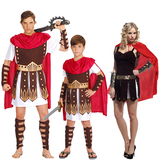 cosplay成人男女儿童亲子装 罗马武士十字军战士斯巴达勇士服装