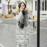 2016冬季新款女装韩版羽绒服中长款a版大码加厚斗篷棉衣毛领外套