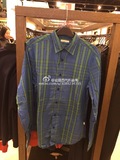 涵迪西班牙代购 Burberry 男士蓝绿格子休闲衬衫（需微博下单）