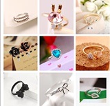 日韩韩版时尚百搭潮人珍珠夸张戒指指环包邮个性饰品女士