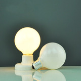 E27螺口奶白暖黄白光源G80球泡LED龙珠泡节能单灯光源家用电灯泡