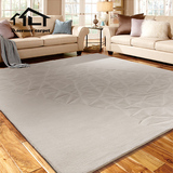 手工纯羊毛地毯现代简约客厅茶几地毯家用卧室床边毯长方形可定制