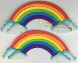 幼儿园小学教室环境布置装饰品泡沫彩虹多色蓝天白云太阳云朵墙贴