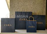 Zara正品购物袋高档服装包装袋礼物袋牛皮纸袋欧美礼品袋手提袋