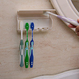 KM防尘牙刷架挂架 创意壁挂牙刷盒 浴室吸壁式牙具座 洗漱收纳盒
