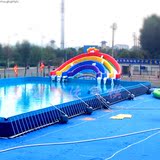 大型支架泳池移动水上乐园游乐设备充气水池成人儿童超大支架泳池