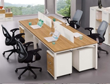 办公家具简约现代办公桌椅4/6人位组合四人屏风工作位职员电脑桌