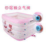 宝宝儿童游泳池家用婴儿新生儿室内保温加厚游泳池桶充气方形成人