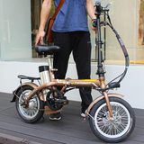 14寸电动自行车代驾折叠式锂电池48V迷你型成人单车锂电车女助力
