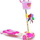 儿童四轮蛙式滑板车卡通4轮剪刀车玩具摇摆活力车可伸缩带刹车