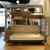 隐形床 翻板床 壁床 折叠床午休床 多功能床创意家具单人床带书桌