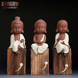 九原可作 德化手工陶瓷佛像摆件 西方三圣观音地藏王菩萨娑婆三圣