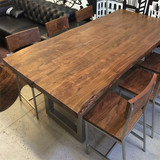 小型不规则创意实木会议桌长桌组合简约洽谈大办公桌定制长条桌子
