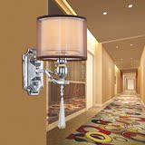 水晶LED壁灯卧室床头后现代简约欧式客厅过道楼梯酒店走廊墙壁灯