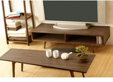日式简约小户型1.2米实木电视柜北欧宜家胡桃木橡木电视柜家具