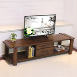 古典小户型实木电视柜茶几组合现代简约中式简易田园电视机柜套装