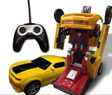 包邮变形金刚遥控车儿童电动玩具机器人 大黄蜂汽车人