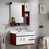 科勒现代简约橡木浴室柜吊柜挂墙式镜柜实木洗脸洗手台盆浴柜组合