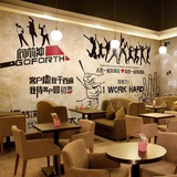 欧式复古怀旧大型壁画8090餐厅酒吧网吧主题ktv壁纸青春励志墙纸