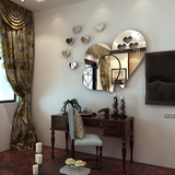 镜面心形亚克力创意墙贴3d立体墙贴卧室客餐厅浴室卫生间防水装饰