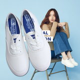 郑秀晶同款鞋小白鞋女平跟学生韩版系带厚底帆布鞋女白色女士布鞋