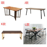 简易现代桌脚金属水管造型桌架实木大板办公桌桌腿铁艺桌架支架