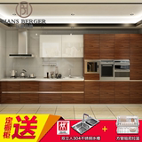 杭州开放式厨房整体橱柜定做现代简约橱柜订做石英石台面