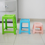 茶花塑料凳子加厚板凳塑料高凳餐凳成人凳子家用方凳餐桌凳塑胶凳
